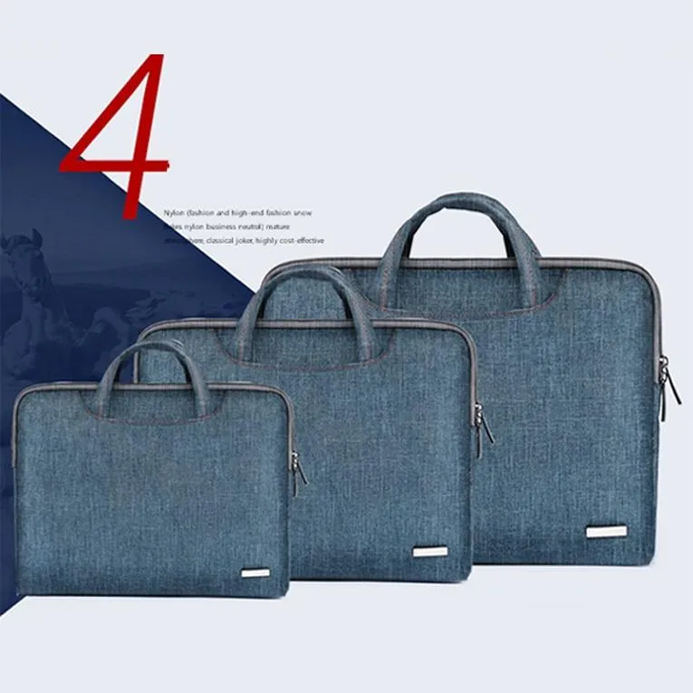 11.6 Inch Simple Business Laptop Bag | With Liner | LS-116 | Snowflake Nylon | Black