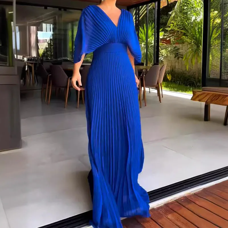 ANITA™ - Vibrant Pleated Dress