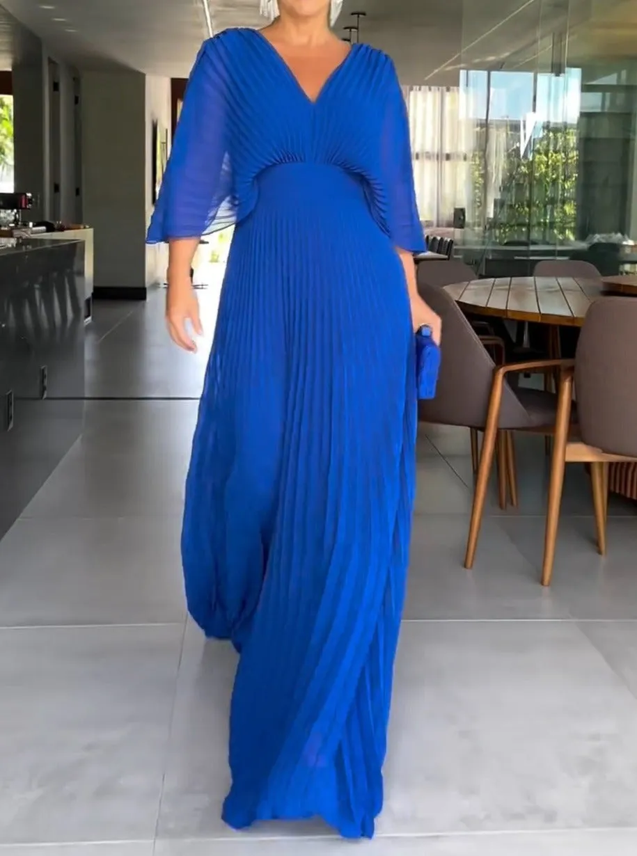ANITA™ - Vibrant Pleated Dress