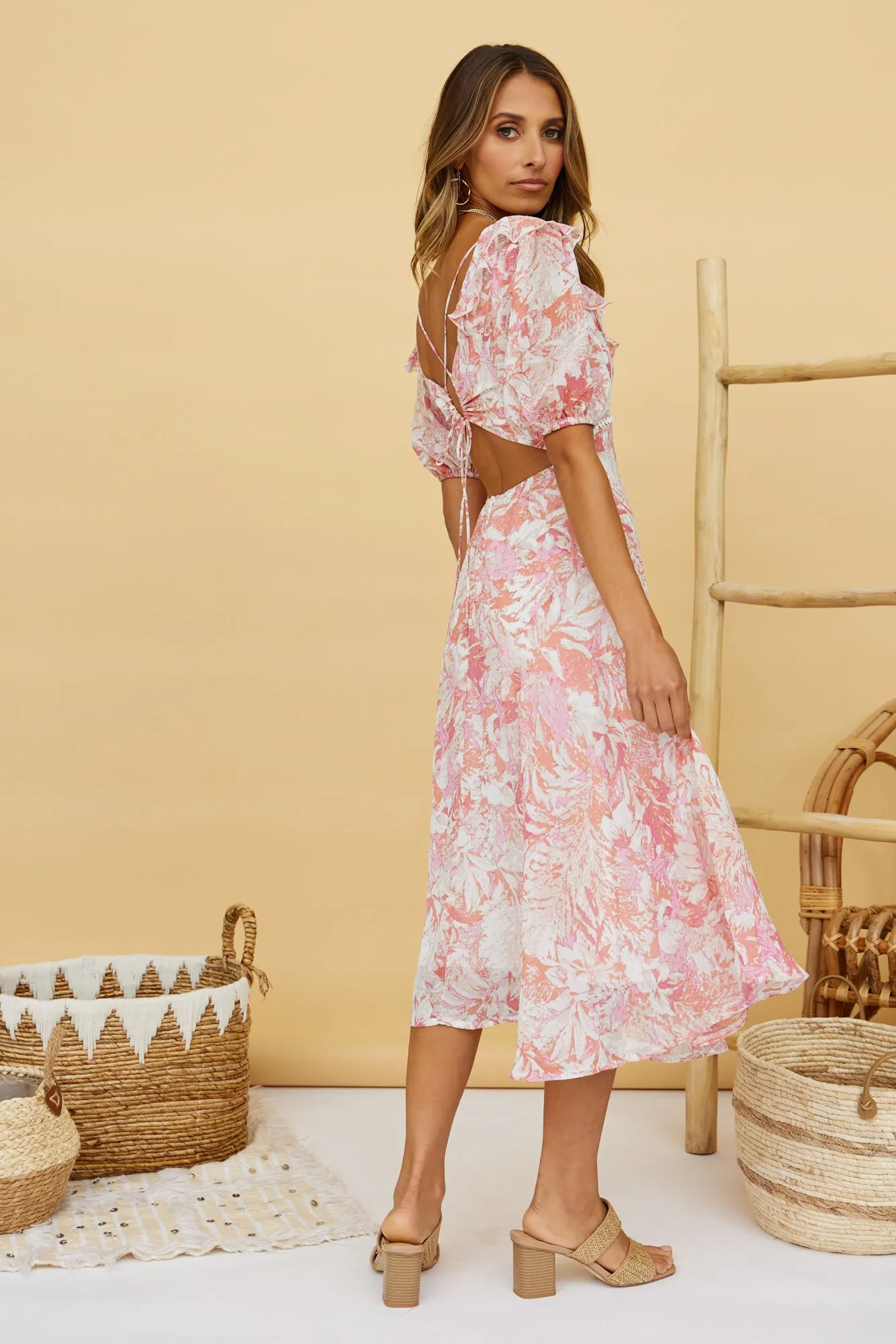 Fly Again Maxi Dress Pink