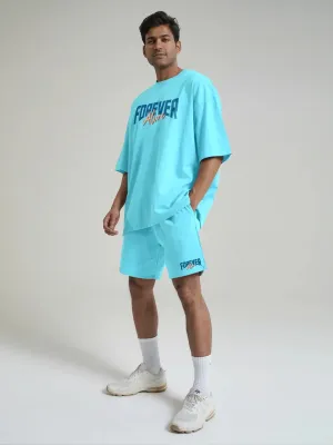 Forever Alive Cotton Mens T Shirt and Shorts Combo Set