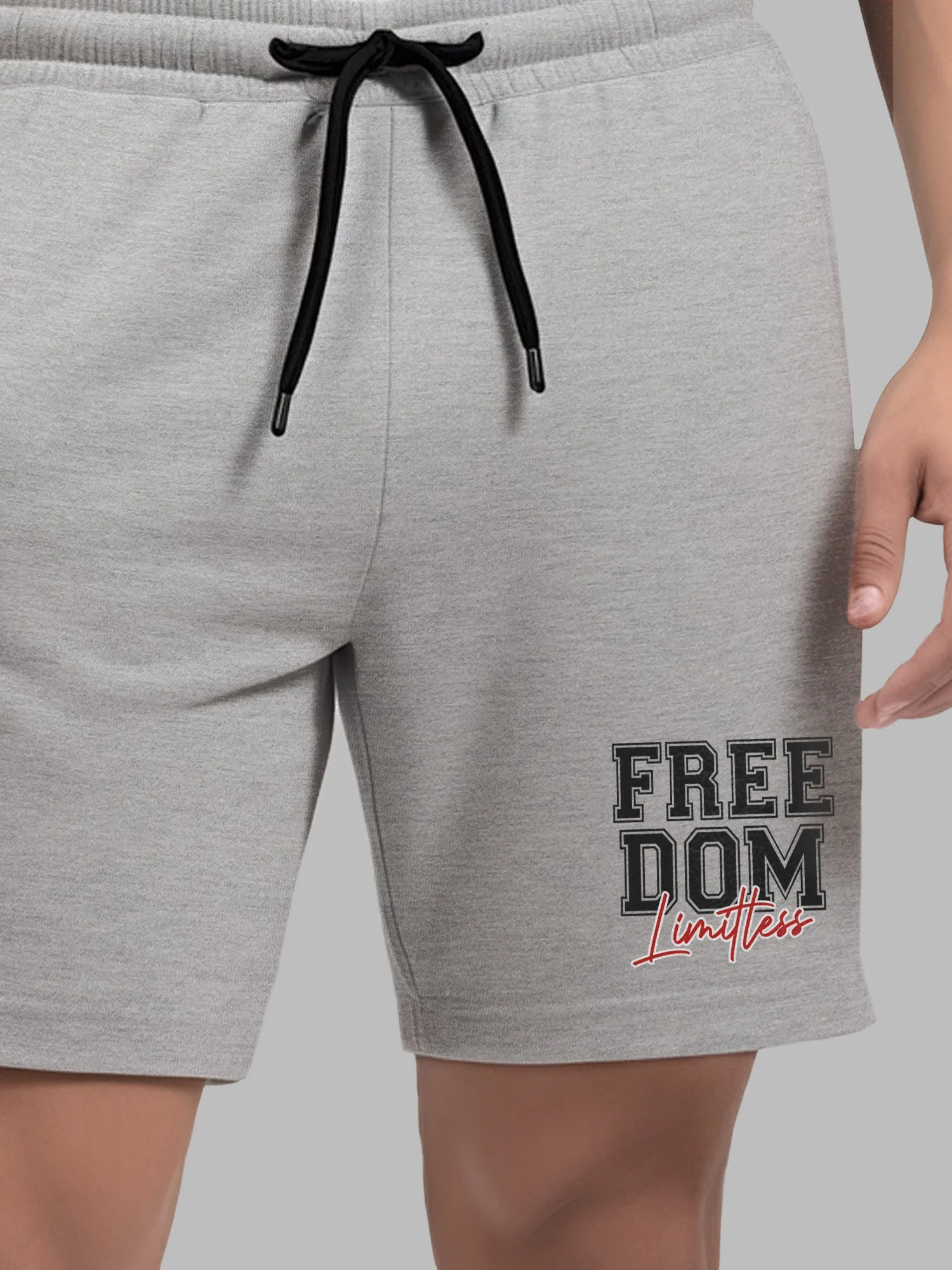 Freedom Cotton Mens T Shirt and Shorts Combo Set