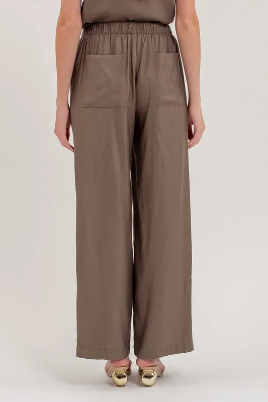 High Waist Drawstring Pants
