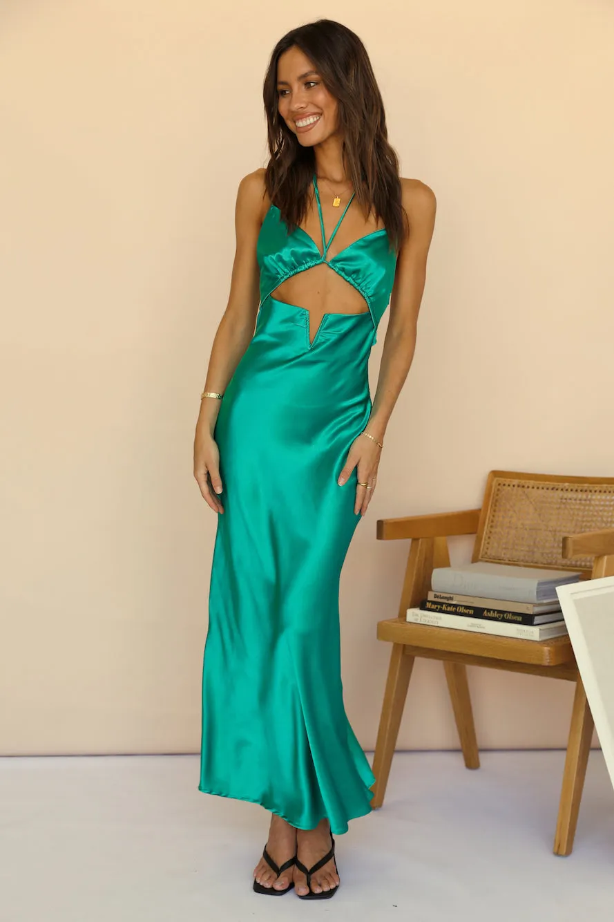 Life On Film Maxi Dress Green