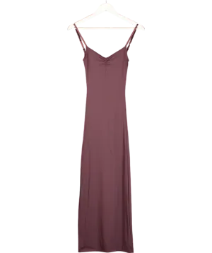 My mum made it Purple Stretch Midi Dress UK XS