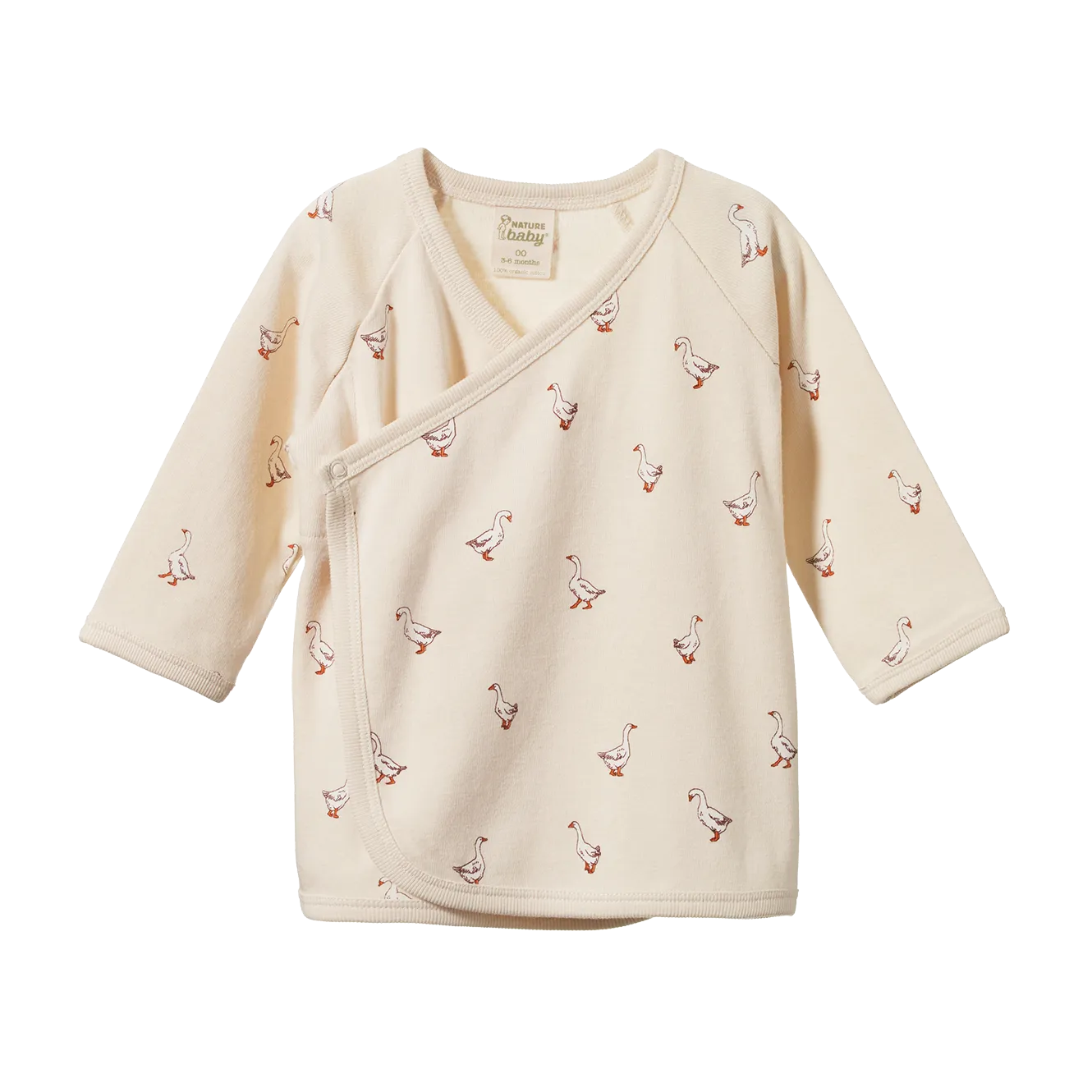 Nature Baby Kimono Jacket - Goosey Print