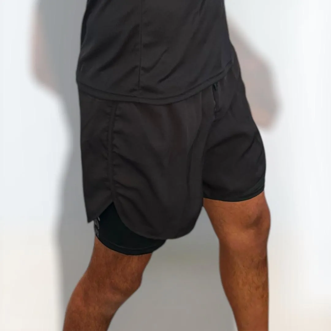 No-Gi Training Shorts 2 n 1 Black