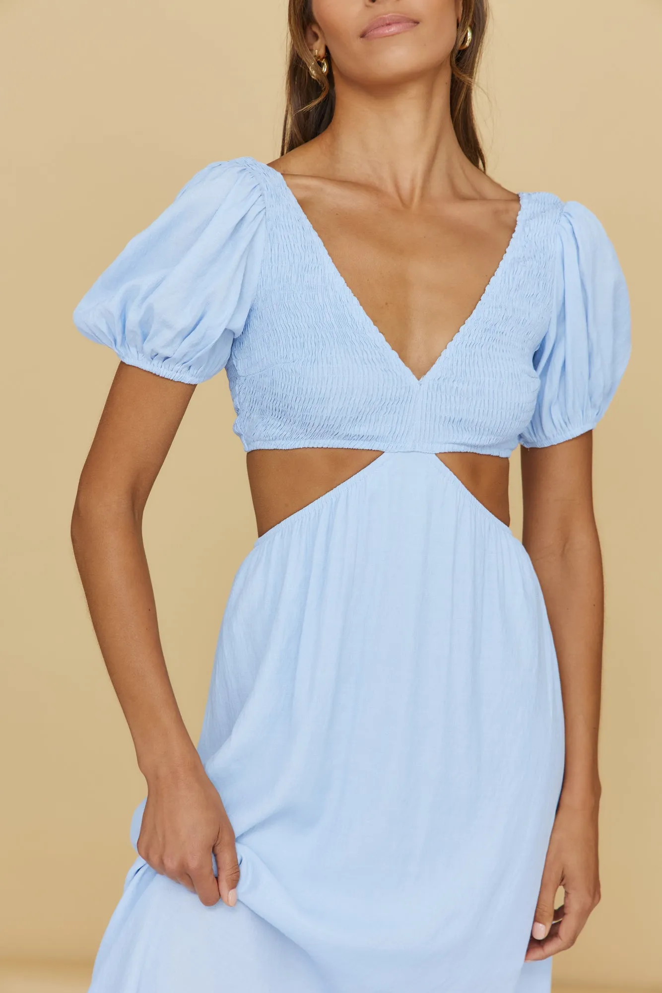 One Fine Day Maxi Dress Blue