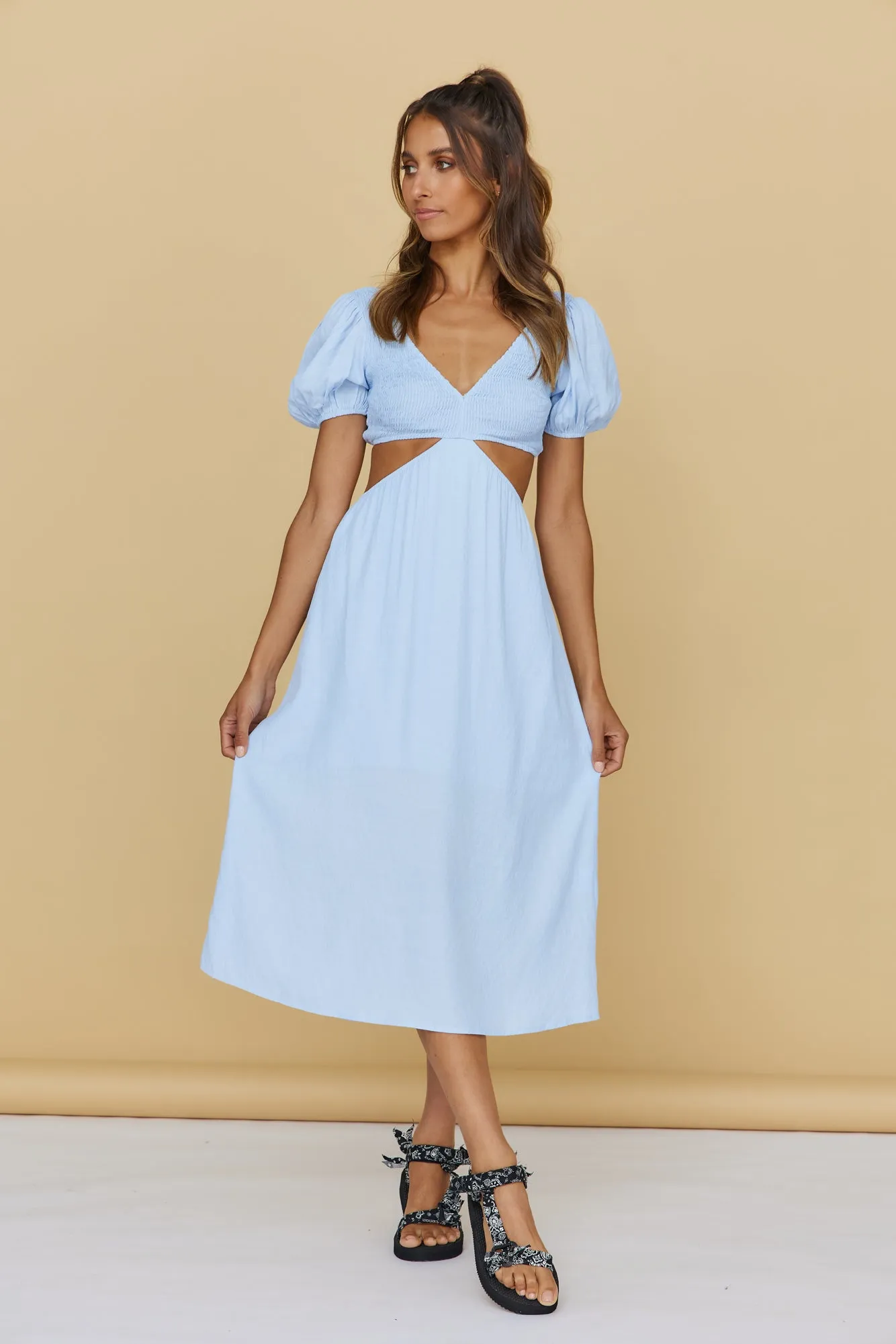 One Fine Day Maxi Dress Blue