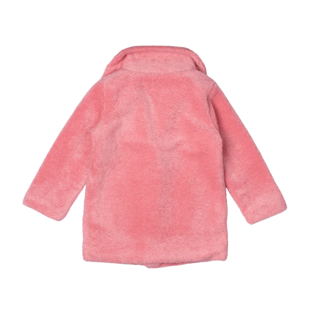Rock Your Baby Pink Faux Sherpa Jacket