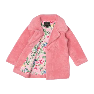 Rock Your Baby Pink Faux Sherpa Jacket