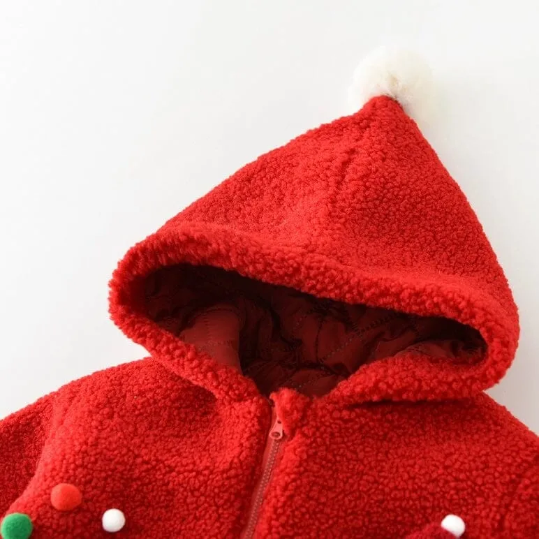 Santa Bear Quilted Hooded Jacket