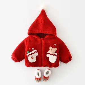 Santa Bear Quilted Hooded Jacket