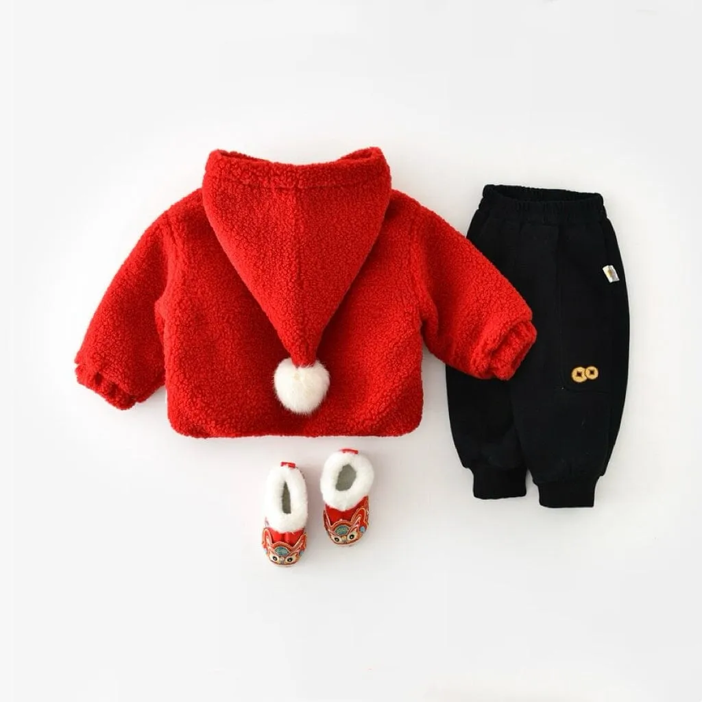 Santa Bear Quilted Hooded Jacket