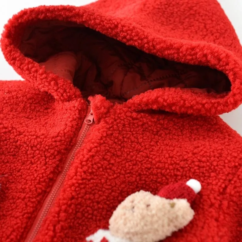 Santa Bear Quilted Hooded Jacket