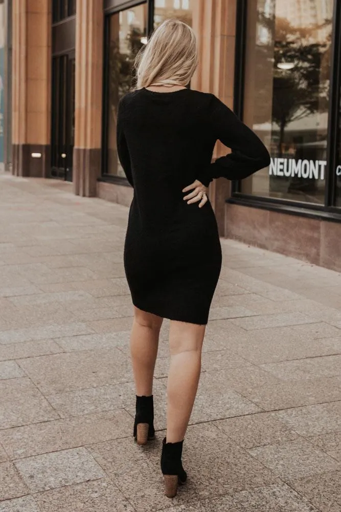 Vero Moda Simone Sweater Dress in Black