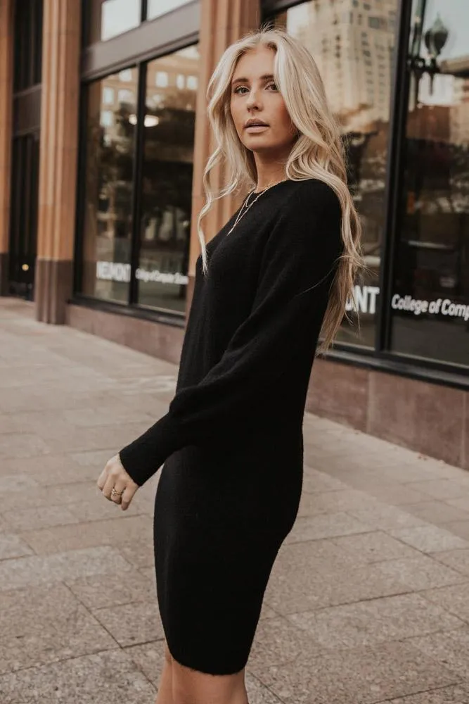 Vero Moda Simone Sweater Dress in Black