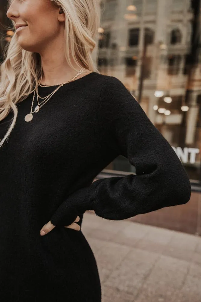 Vero Moda Simone Sweater Dress in Black