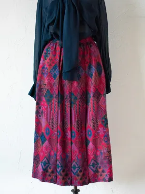Vintage Geiger Pleated Wool Skirt S