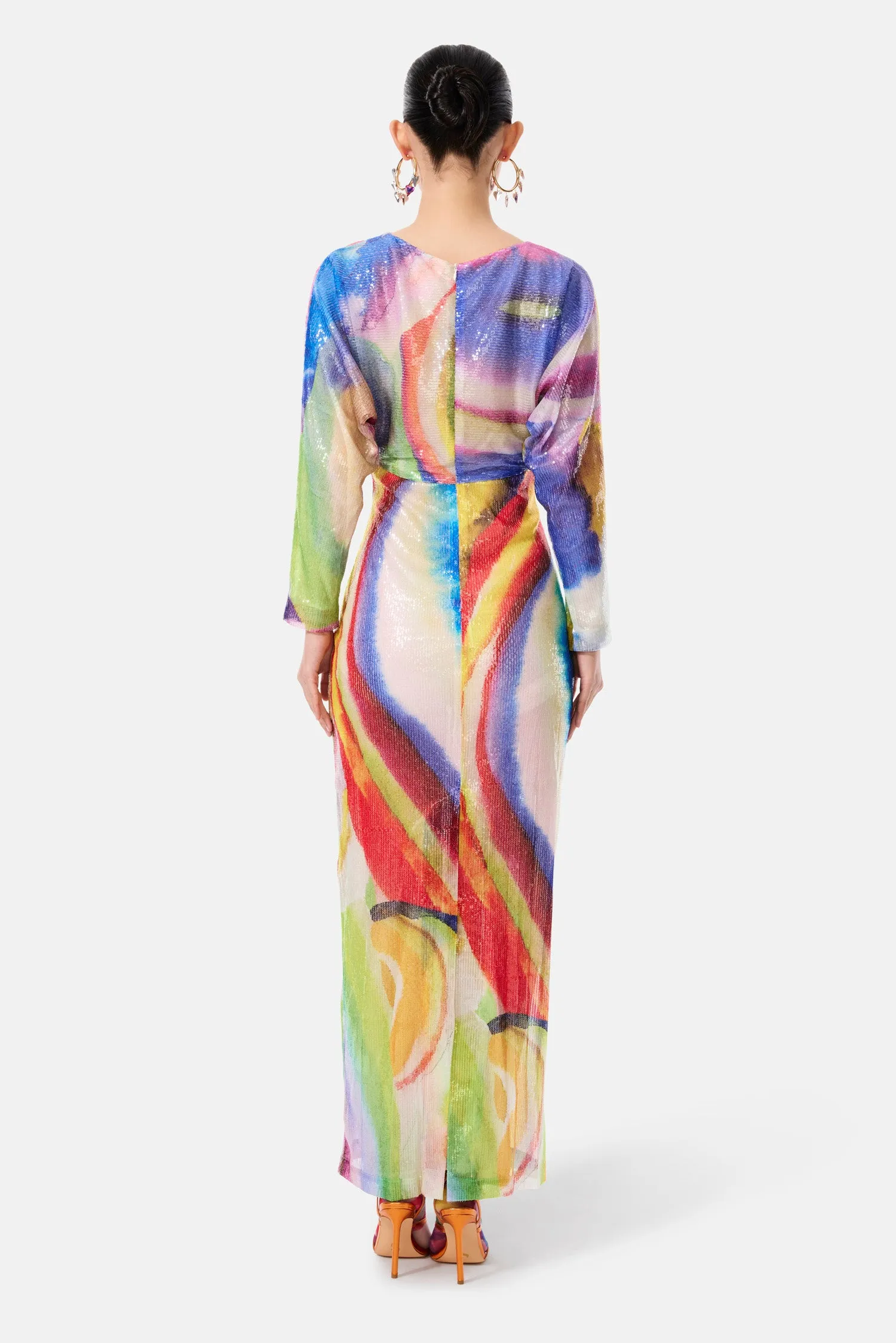 WATERCOLOUR SEQUIN DRESS