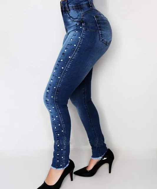 Women high waist jeans